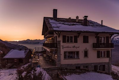 Hostellerie nahe dem Dorfzentrum von Vercorin